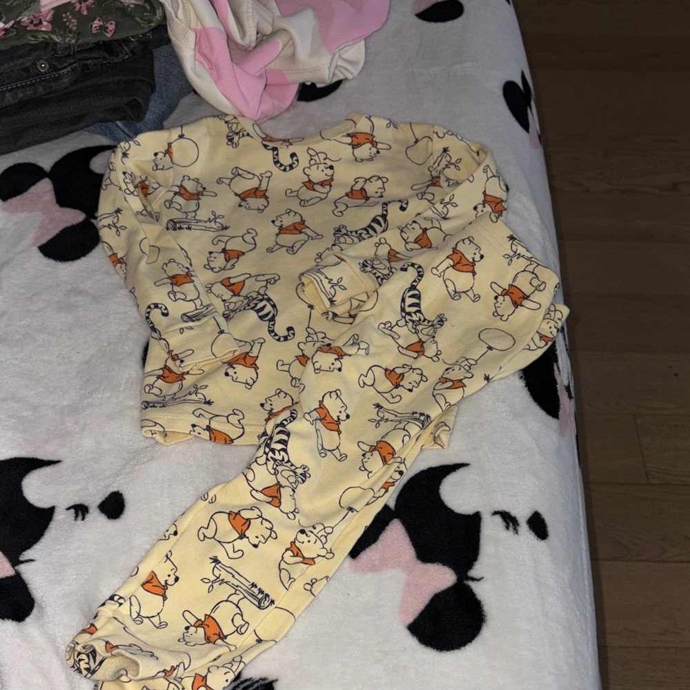 Cartoon Print Pajama Set